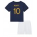 Frankrijk Kylian Mbappe #10 Babykleding Thuisshirt Kinderen WK 2022 Korte Mouwen (+ korte broeken)
